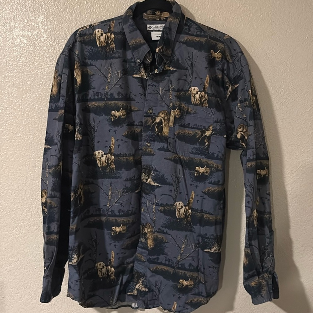 Columbia River Lodge Labrador Button down shirt